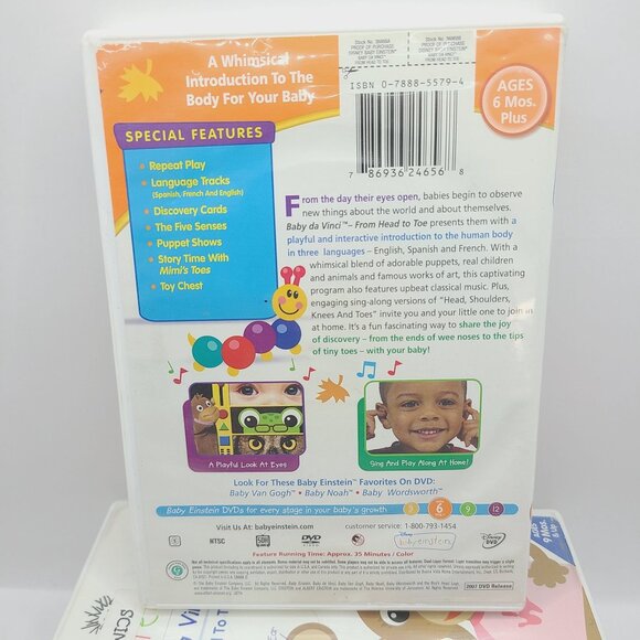 Disney Baby Einstein 5-DVD Collection: Baby Bach Baby Da Vinci My First Signs - Picture 4 of 10